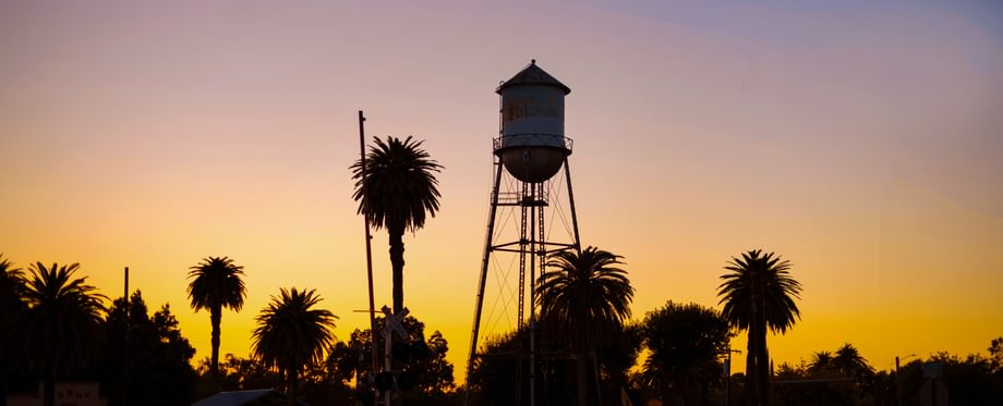 Biggs Water Tower at Dusk