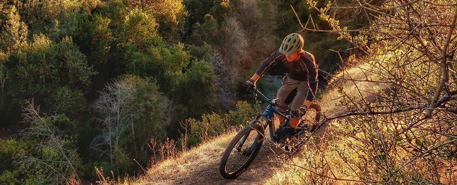 Biking on the Guardian Trail in Upper Bidwell Park