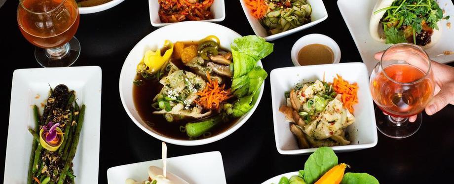 Drunken dumpling asian fusion cusine vegan food chico ca