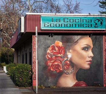 "La Cocina Economica Mural," by Shane Grammar (E. 4th & Wall)