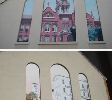 "Normal Street & Bidwell Flour Mills," by Scott Teeple (2nd & Salem St., on the Chico History Museum)
