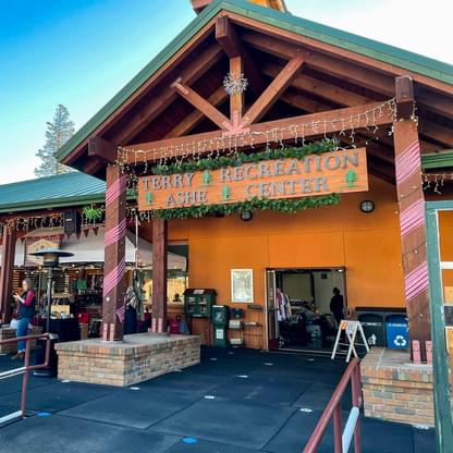 Terry Ashe Recreation Center at Christmas